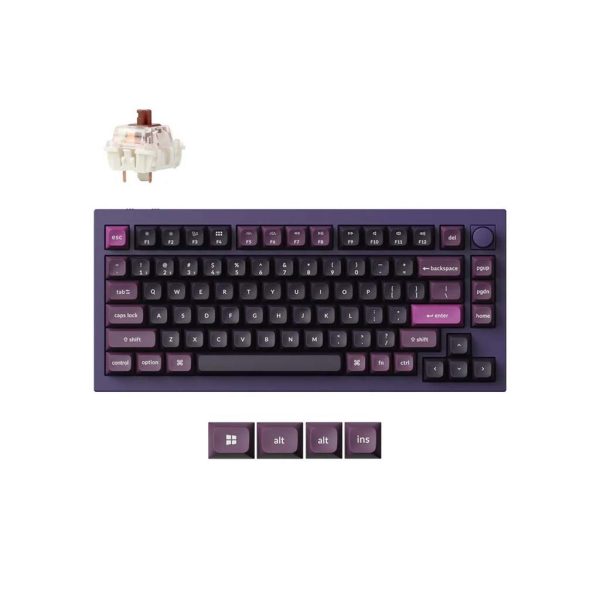 gaming tastatura keychron q1 max aluminium rgb led brown switch