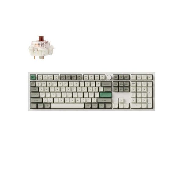 tastatura keychron q6 max full size ai. body jupiter brown