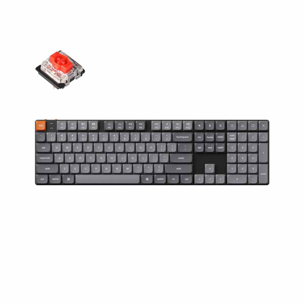 tastatura keychron k5 max low profile red switch
