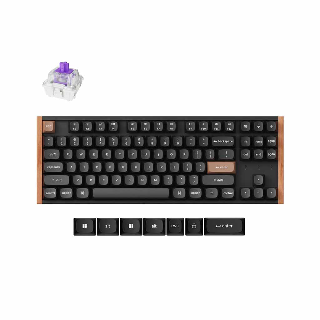 keychron tastatura k8 he 80% magnetic switch gateron nebula crna