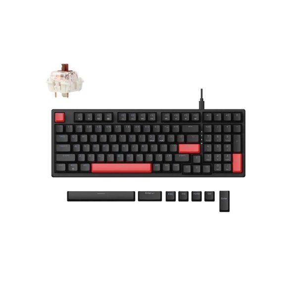 gaming tastatura keychron lemokey x5 95% brown switch