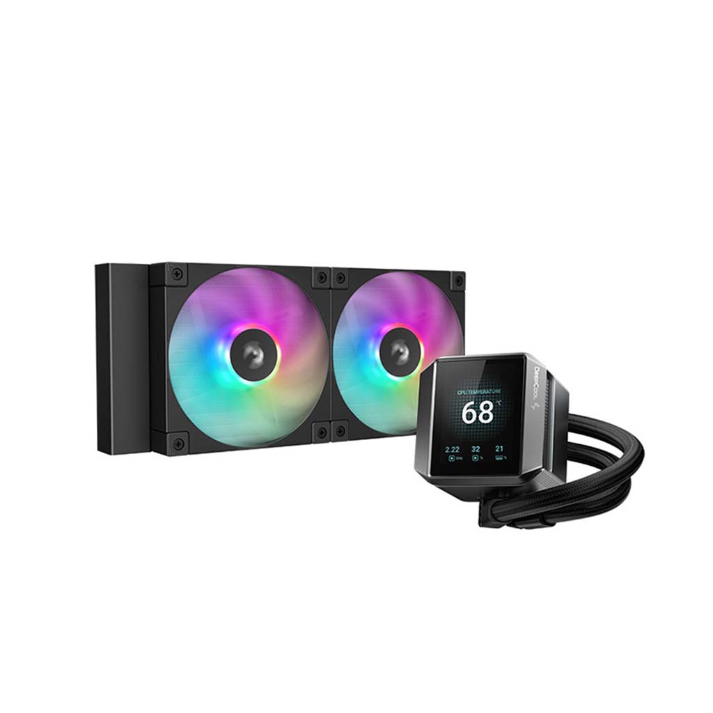 vodeno ladenje deepcool mystique 240 argb crno