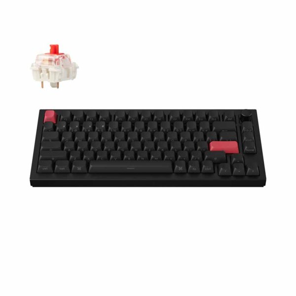 gaming tastatura keychron q1 max 75% bezicna red