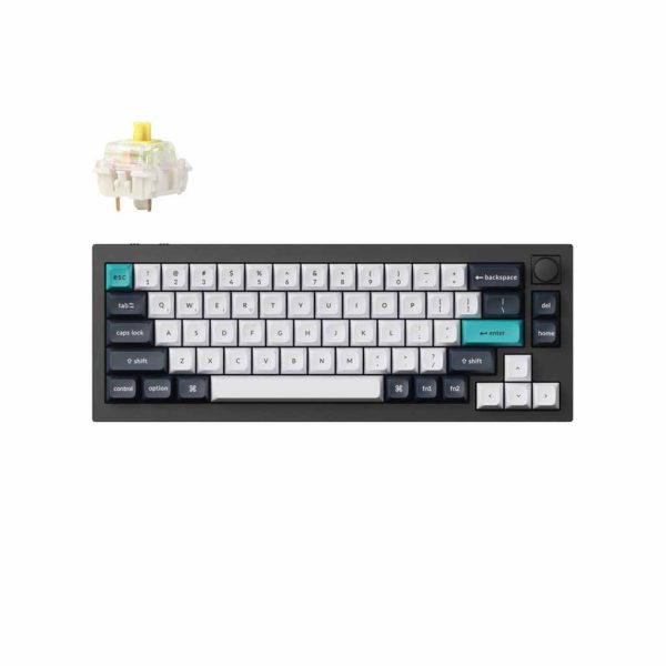gaming tastatura keychron q2 max 65% bezicna banana switch crna
