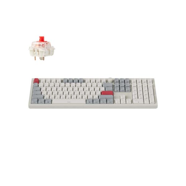 gaming tastatura keychron q6 max bezicna full-size bela