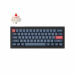 gaming tastatura keychron v4 max 60% red switch crna rgb