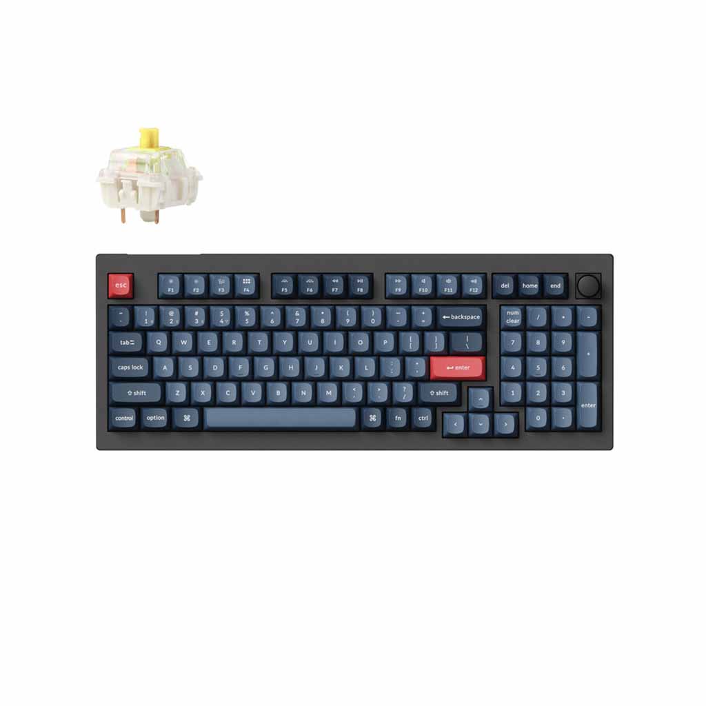 gaming tastatura keychron v5 max 96% bezicna banana switch
