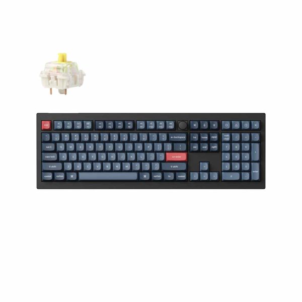 tastatura keychron v6 max bezicna rgb banana switch