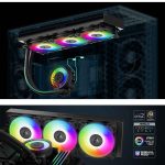 Coolers CPU AIO ARCTIC Liquid Freezer III PRO 360 Black, 3x120mm P12 PRO PWM PST A-RGB fans (3000 RPM), ACFRE00184A - Image 2