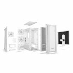 Case BE QUIET! E-ATX Full-Tower SHADOW BASE 800 FX, 4x140mm Light Wings PWM, front ARGB LED, USB 3.1 type C, open mesh design w/WINDOW, White BGW64 - Image 2